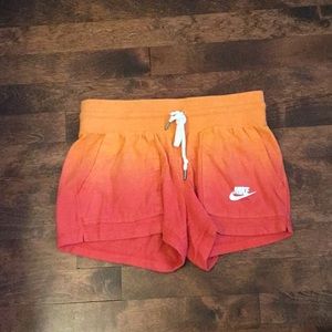 Nike Orange and red shorts